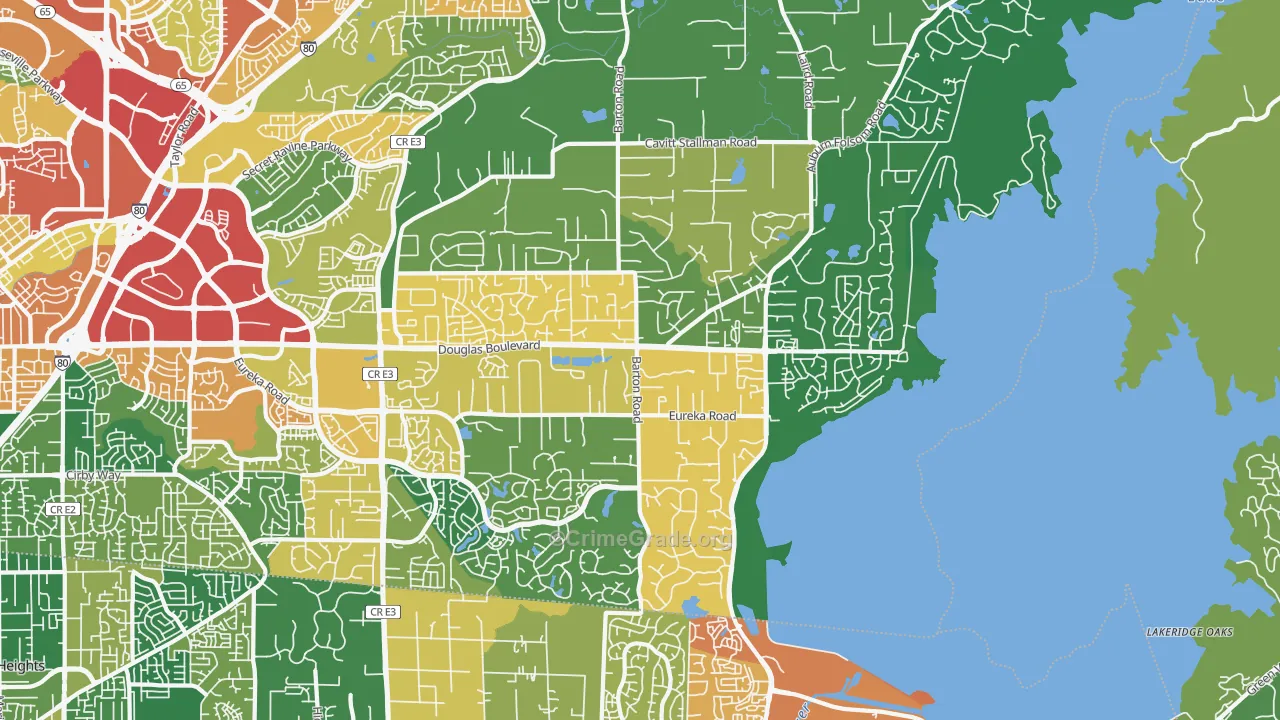 95746, CA Map of Theft Rates
