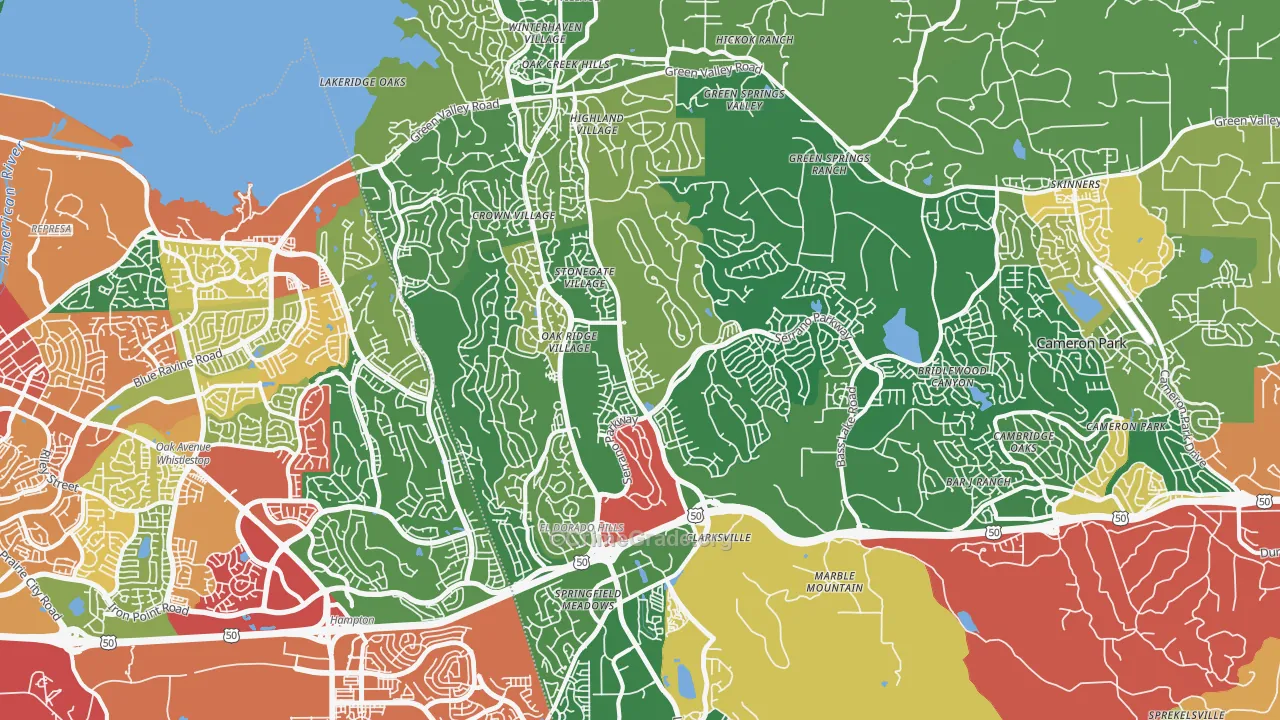 95762, CA Map of Theft Rates