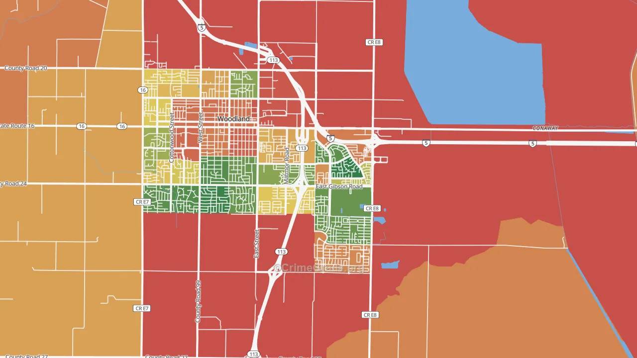 95776, CA Map of Theft Rates