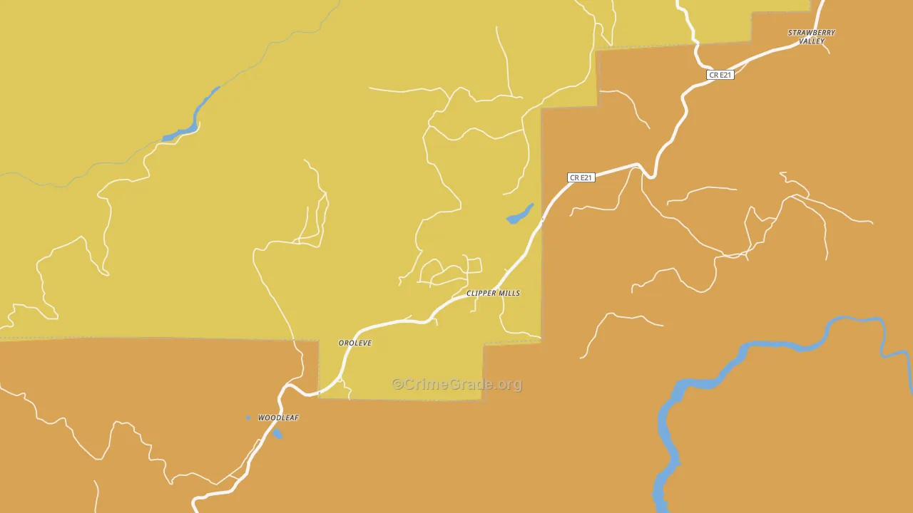 95930, CA Map of Theft Rates