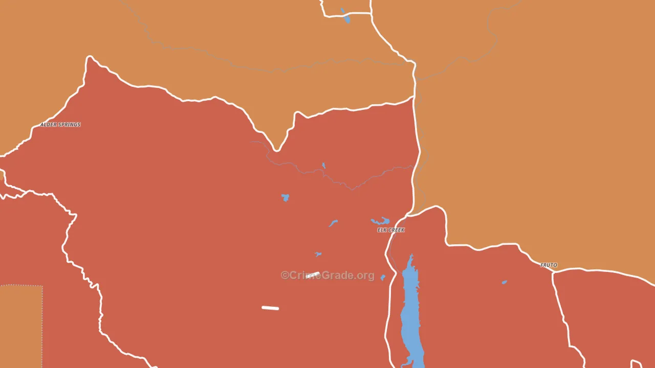95939, CA Map of Theft Rates
