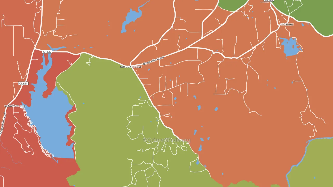 95962, CA Map of Theft Rates