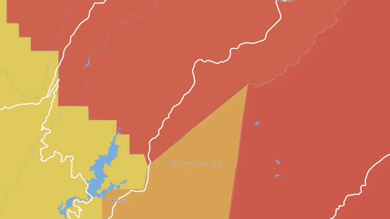 95981, CA Map of Theft Rates
