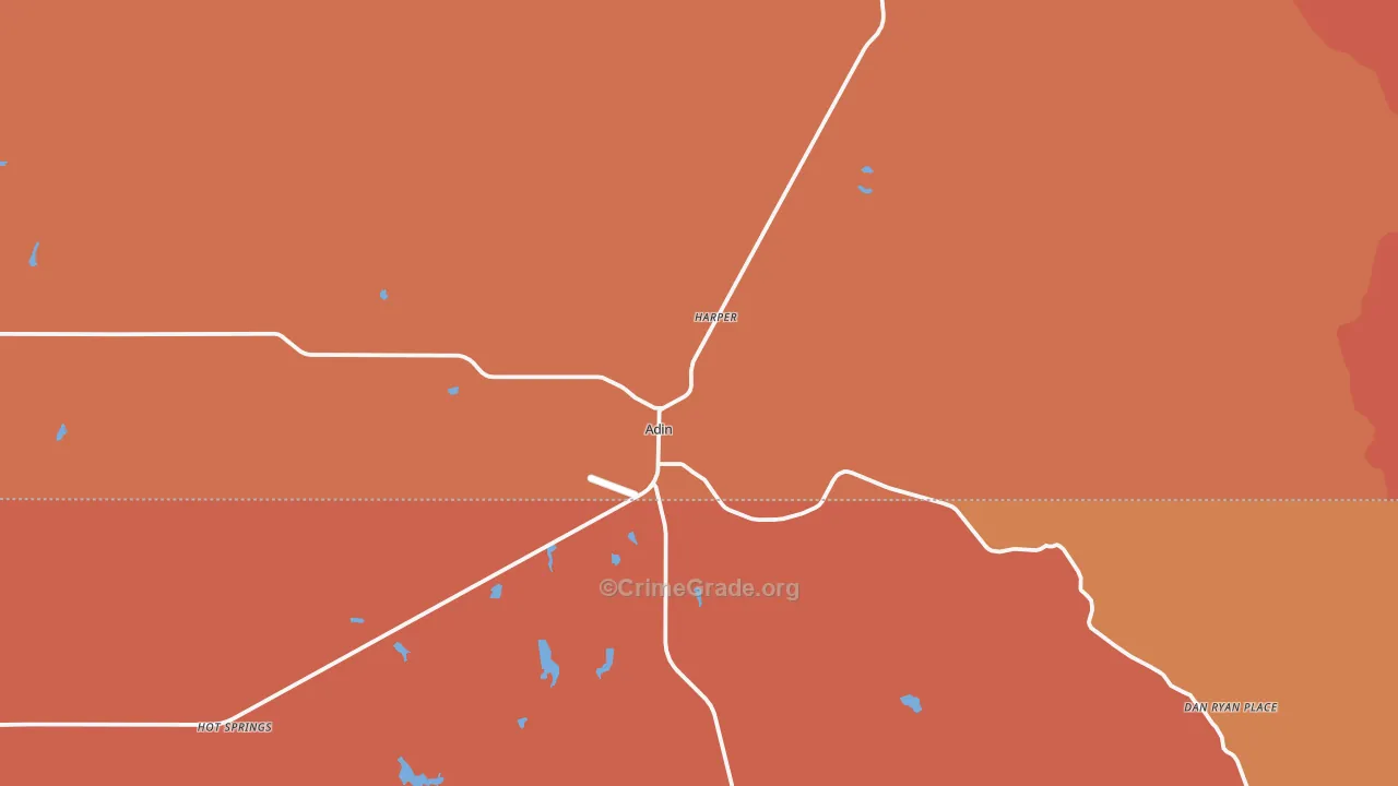 96006, CA Map of Theft Rates