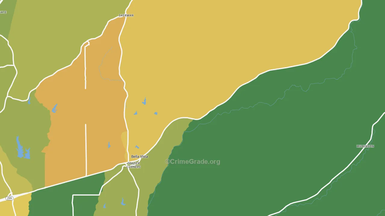 96008, CA Map of Theft Rates