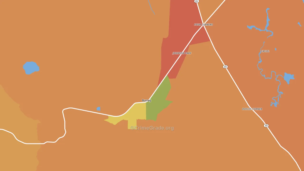 96013, CA Map of Theft Rates