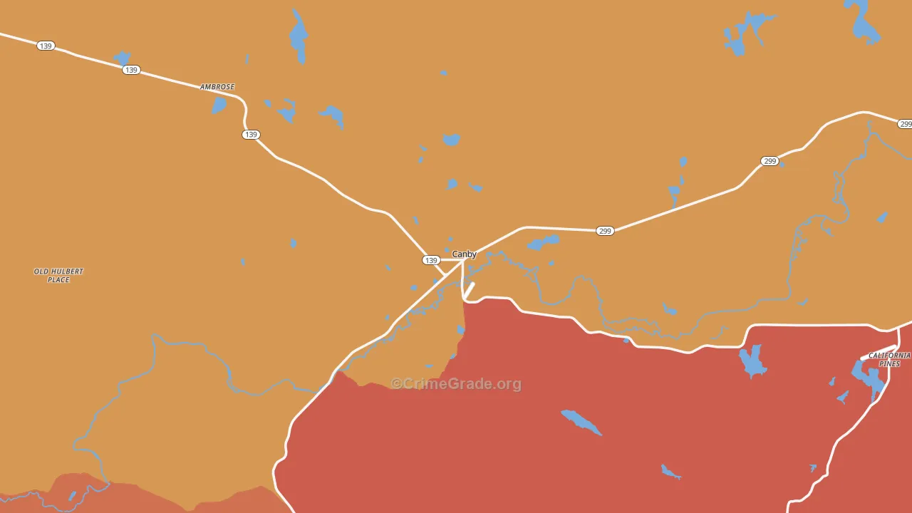 96015, CA Map of Theft Rates