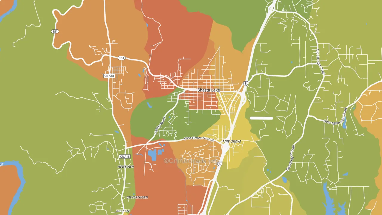 96019, CA Map of Theft Rates