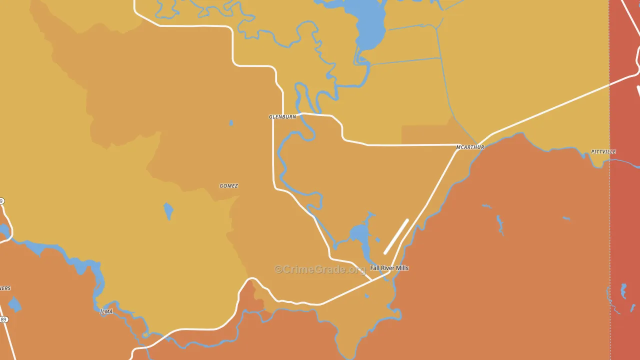 96028, CA Map of Theft Rates