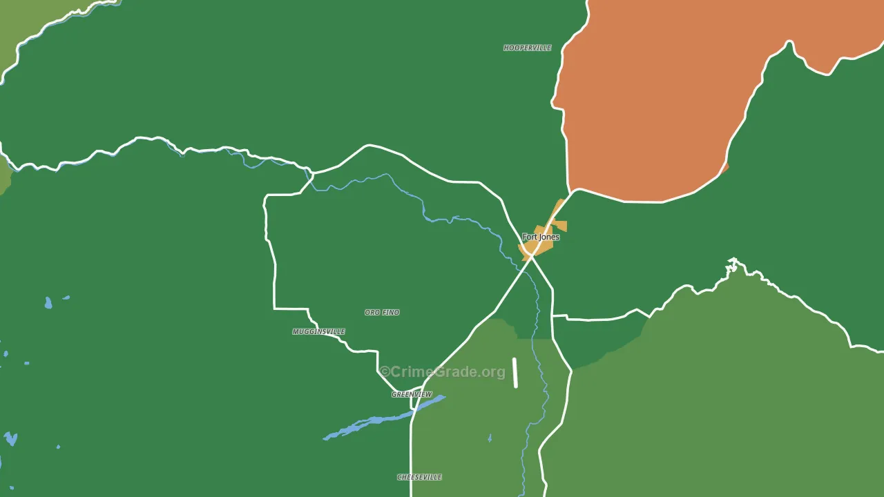 96032, CA Map of Theft Rates