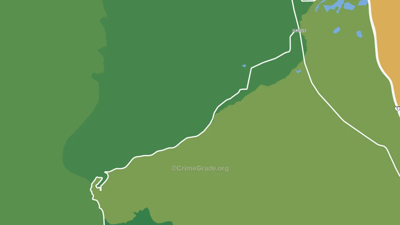 96034, CA Map of Theft Rates