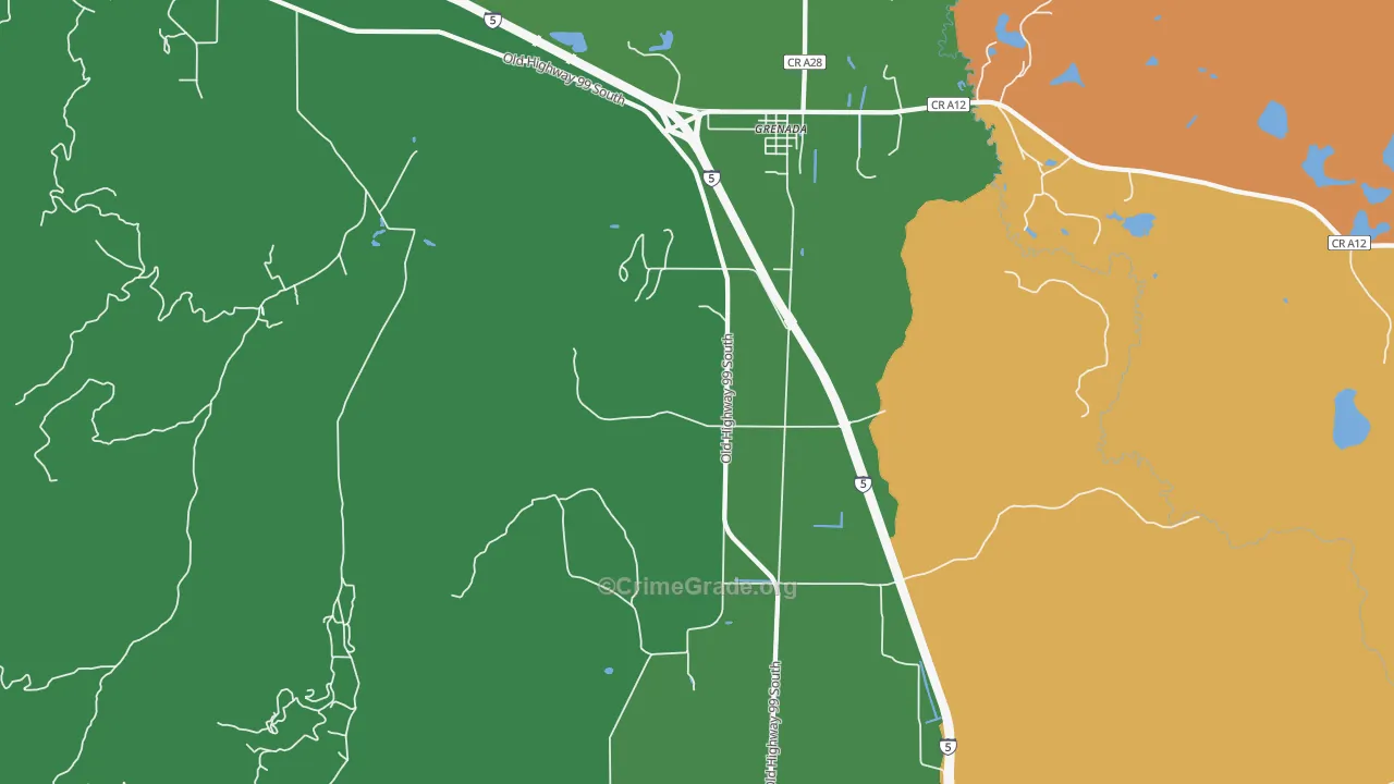 96038, CA Map of Theft Rates