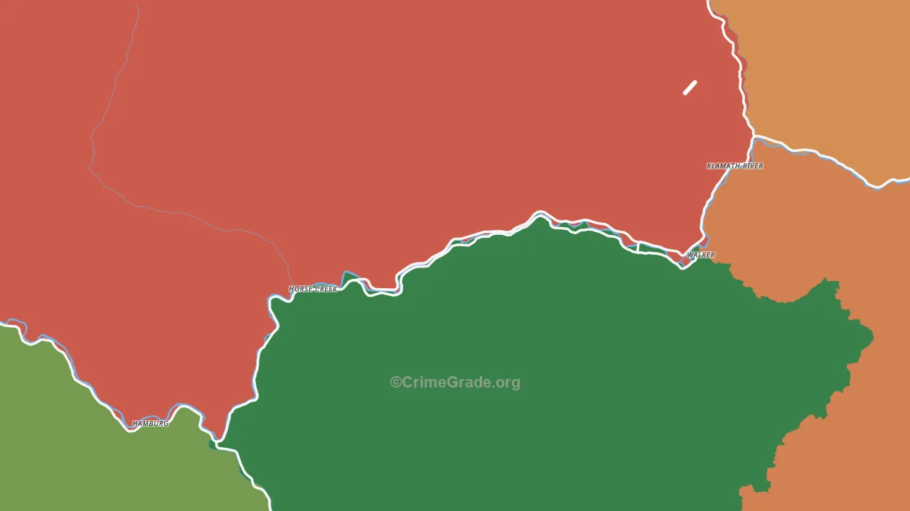96050, CA Map of Theft Rates