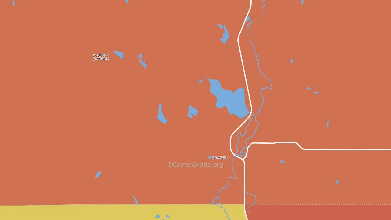 96054, CA Map of Theft Rates