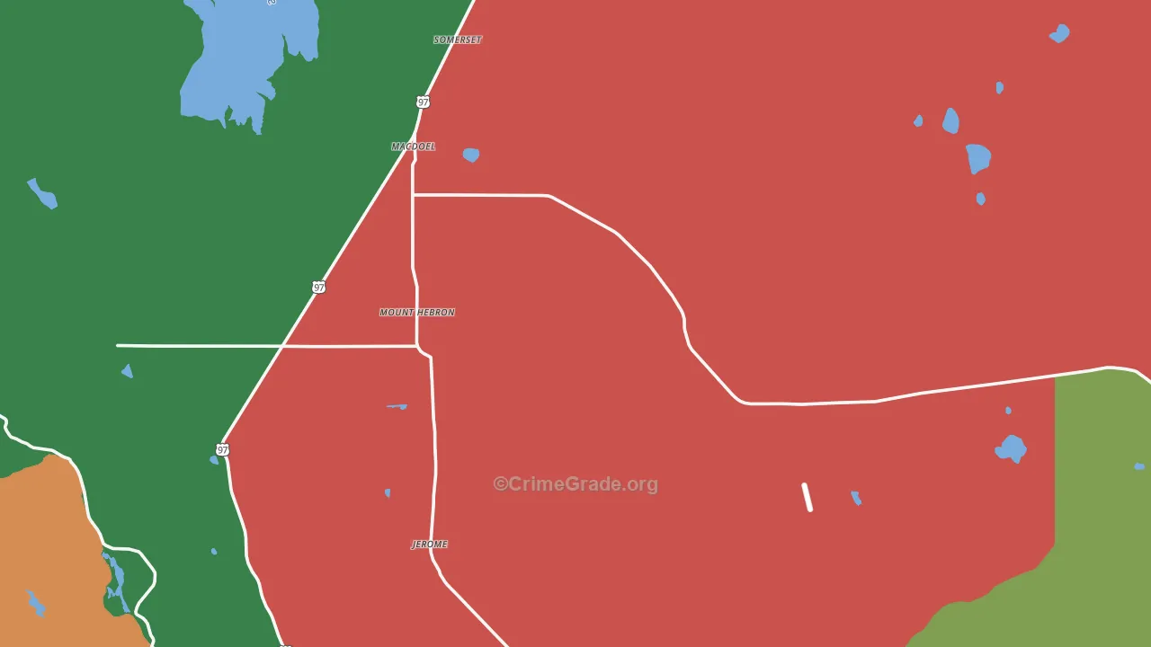 96058, CA Map of Theft Rates