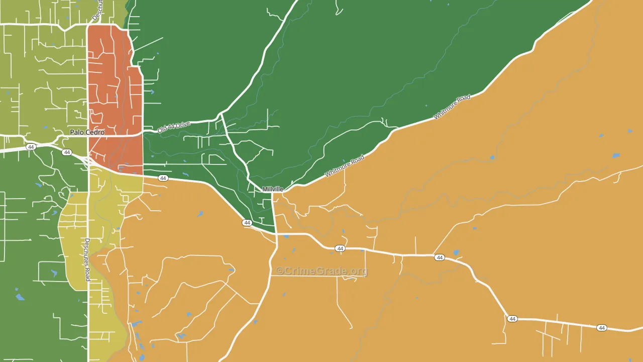 96062, CA Map of Theft Rates