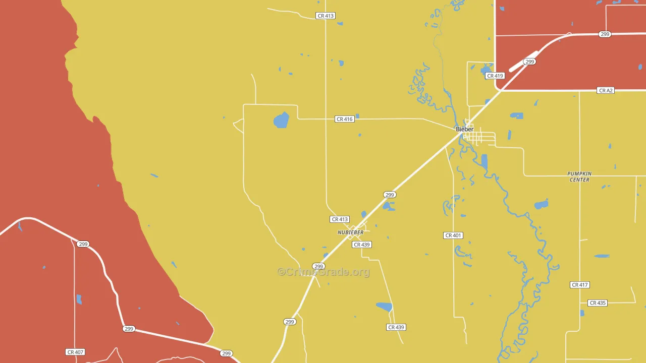 96068, CA Map of Theft Rates