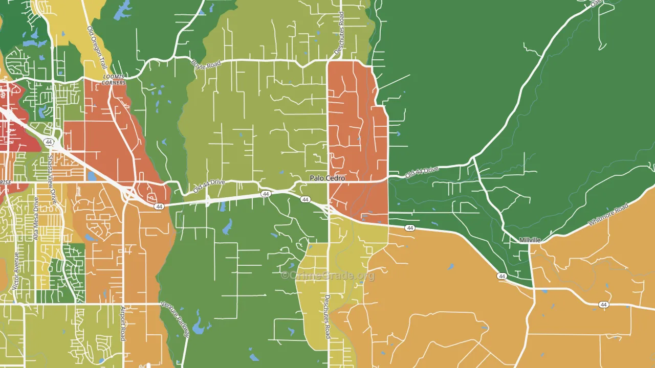 96073, CA Map of Theft Rates