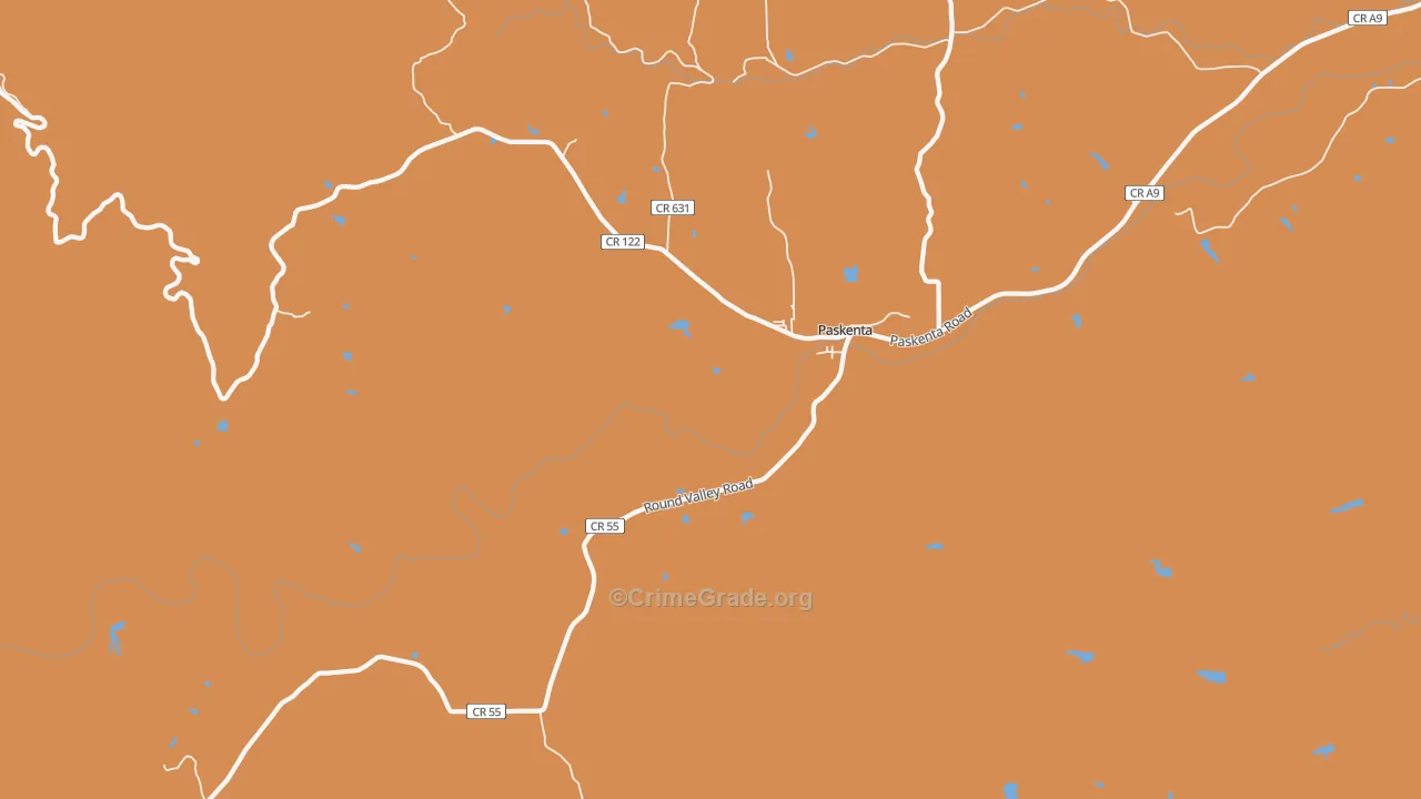 96074, CA Map of Theft Rates