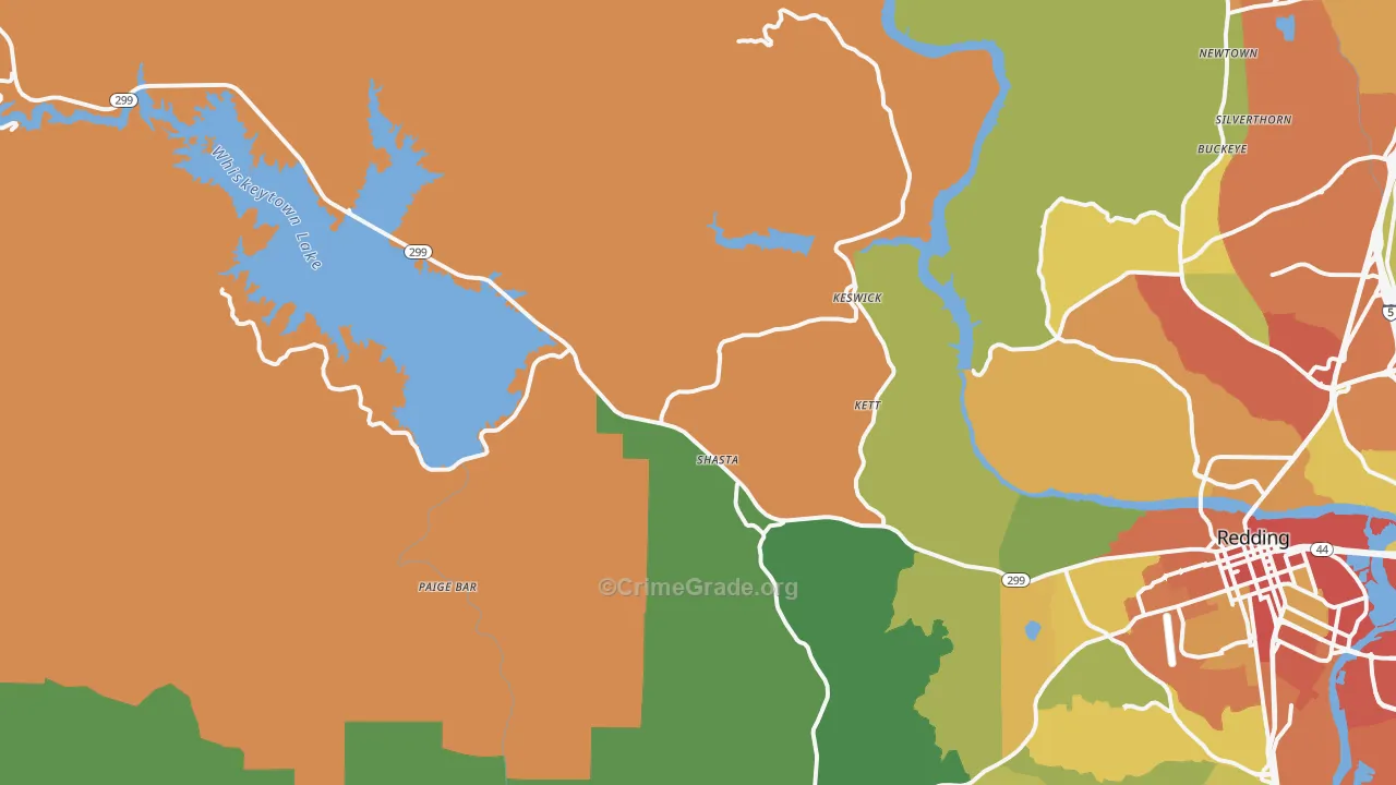 96087, CA Map of Theft Rates