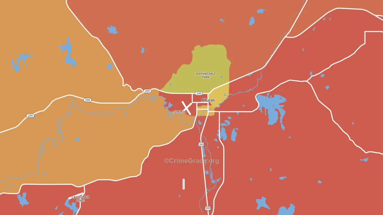 96101, CA Map of Theft Rates