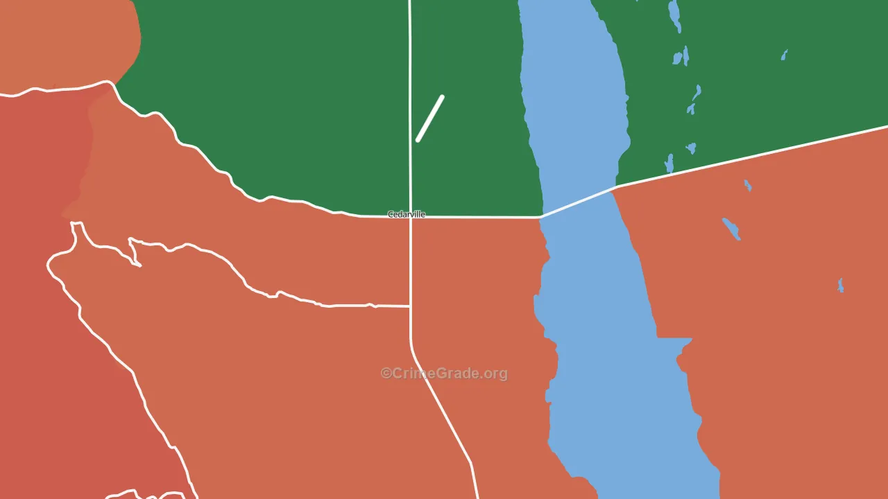 96104, CA Map of Theft Rates