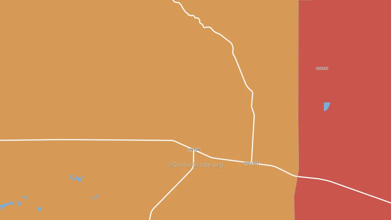 96105, CA Map of Theft Rates