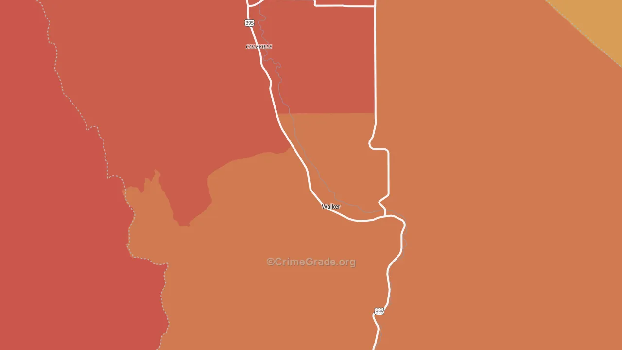 96107, CA Map of Theft Rates