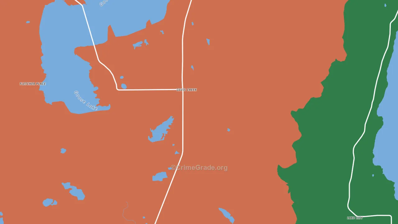 96108, CA Map of Theft Rates