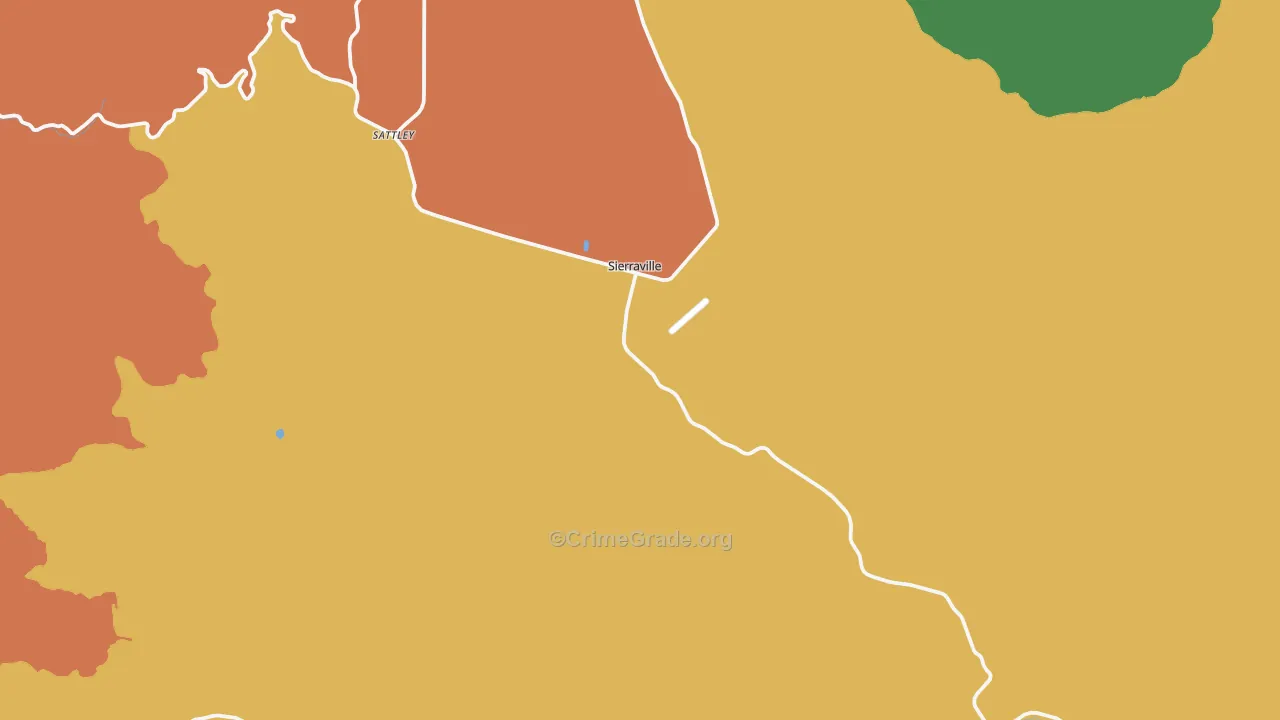 96126, CA Map of Theft Rates