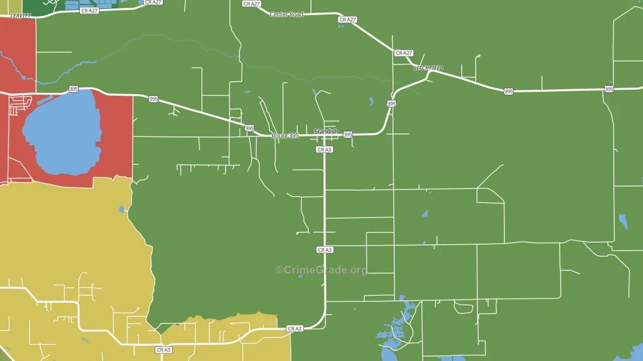 96128, CA Map of Theft Rates