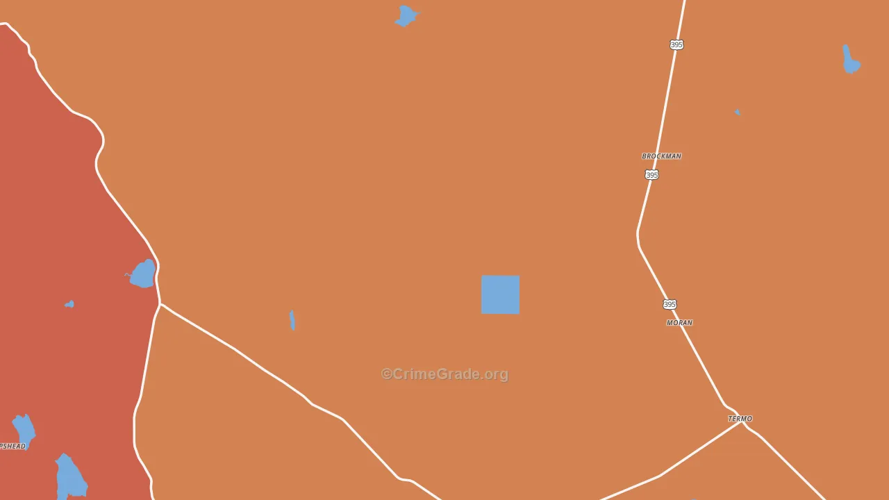 96132, CA Map of Theft Rates