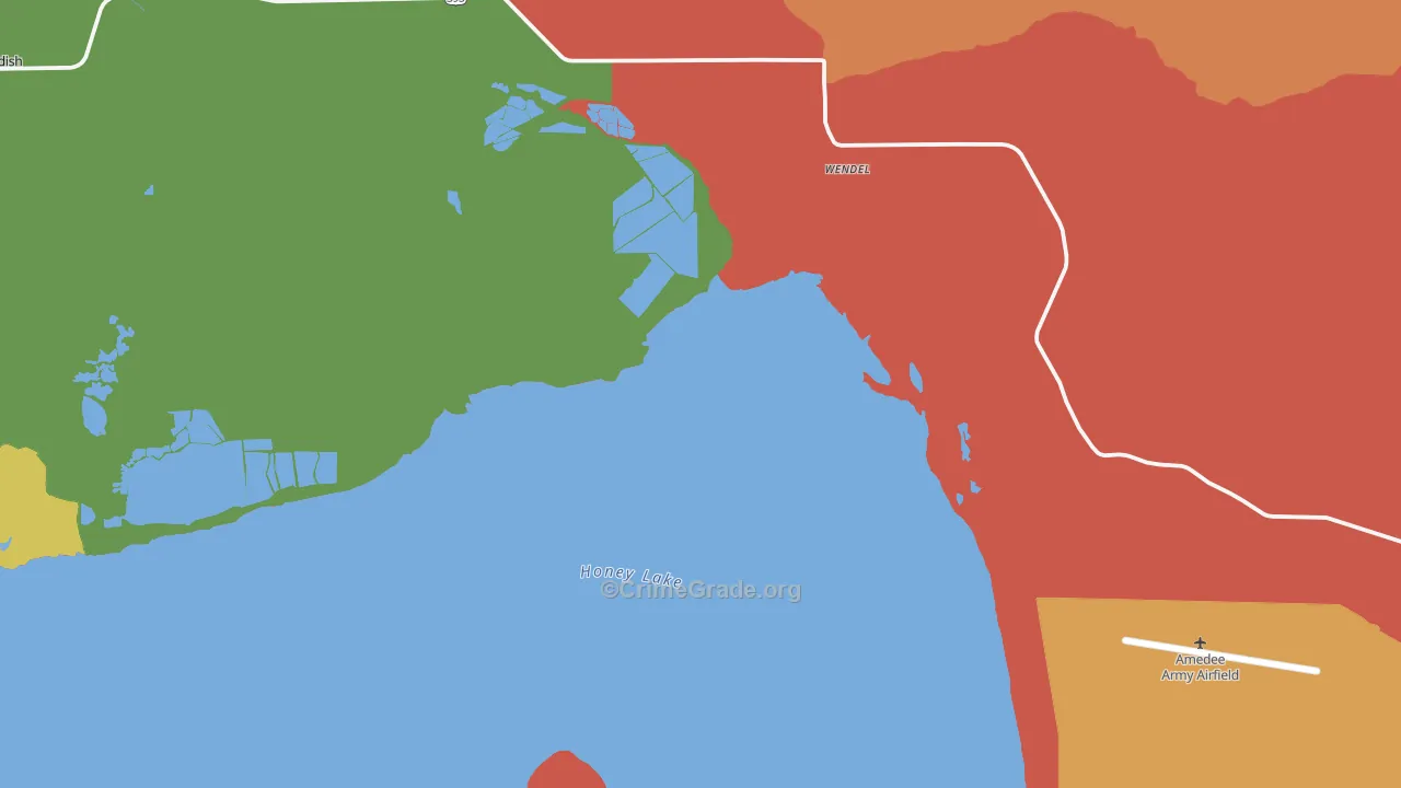 96136, CA Map of Theft Rates