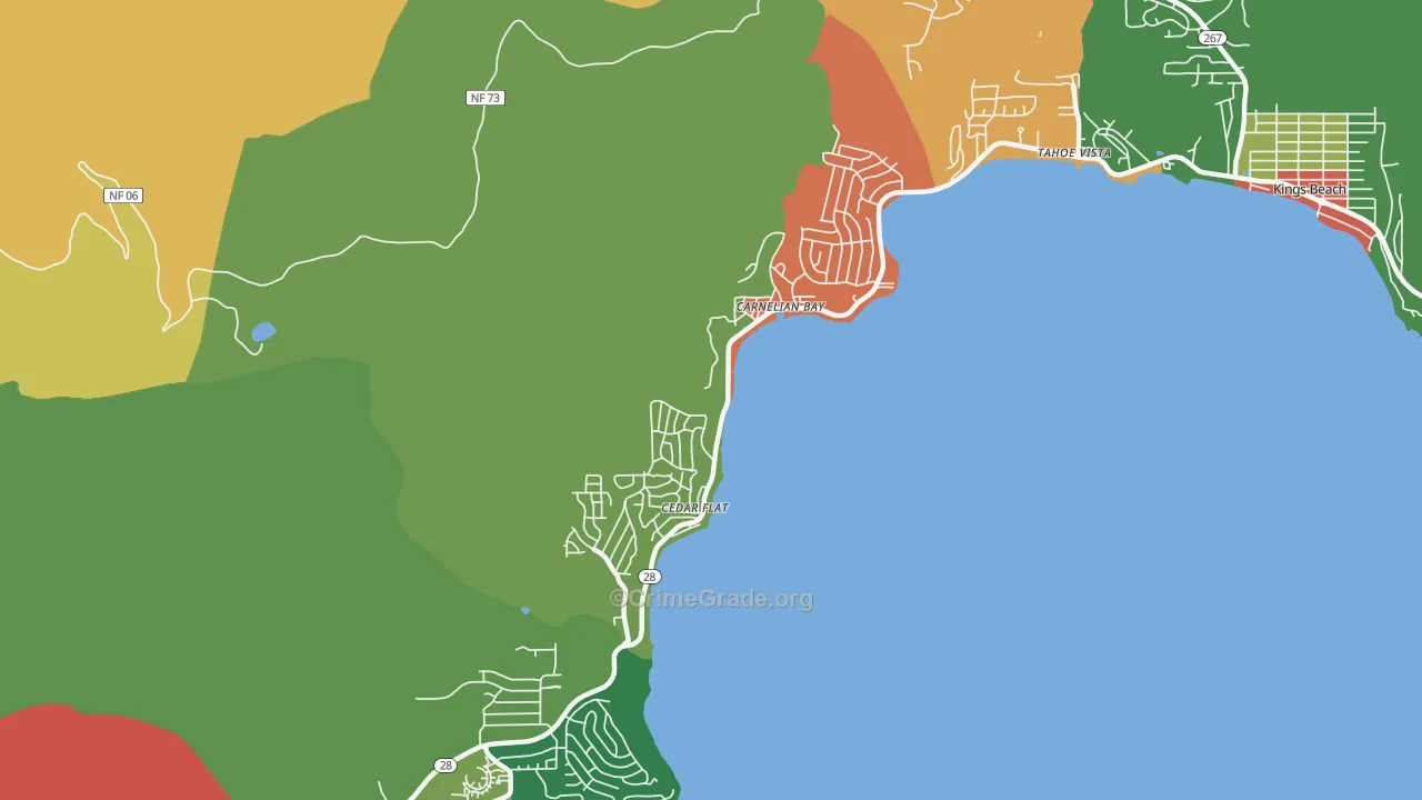 96140, CA Map of Theft Rates