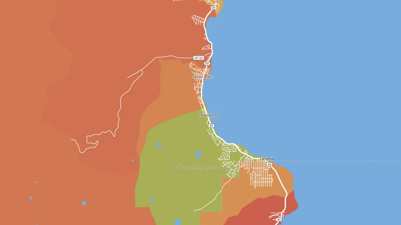 96141, CA Map of Theft Rates