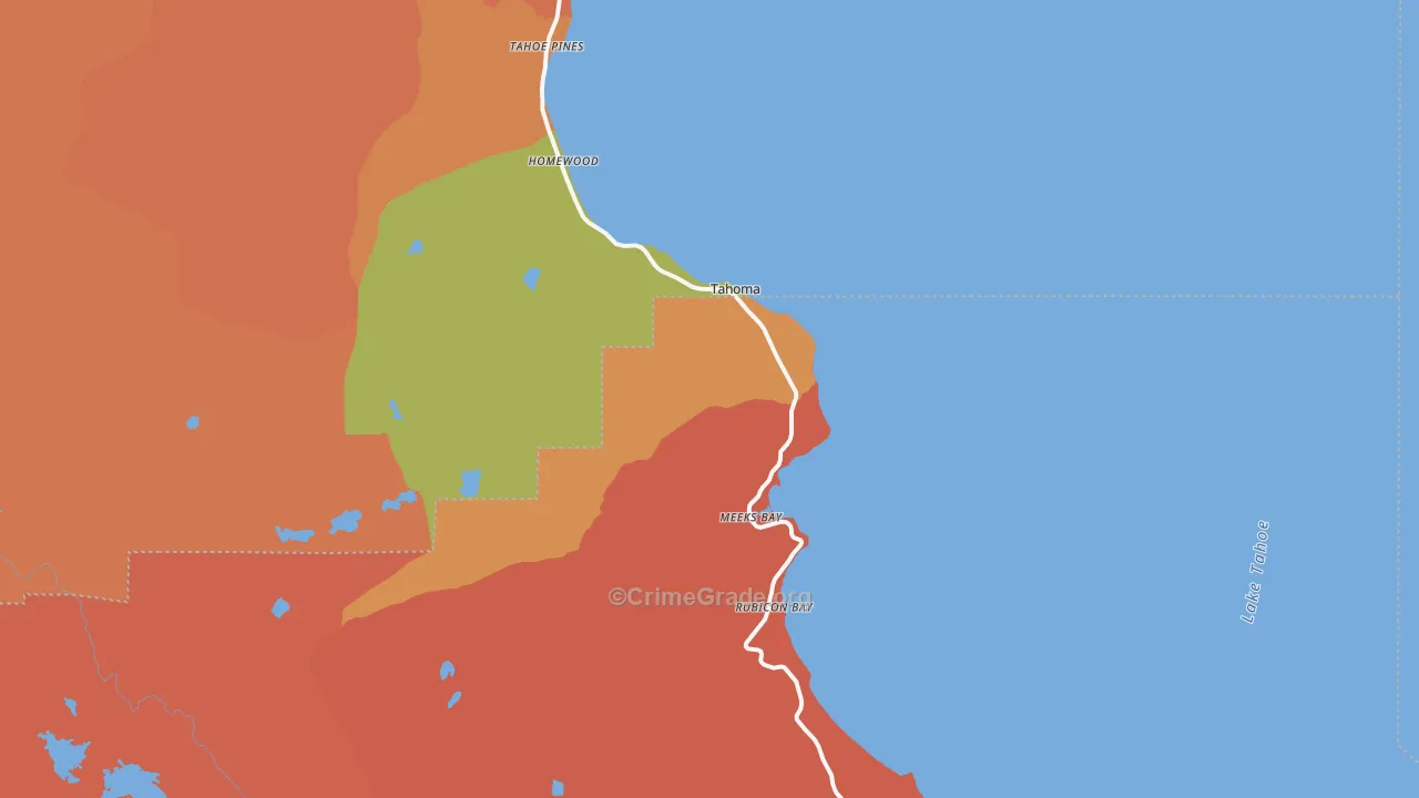 96142, CA Map of Theft Rates