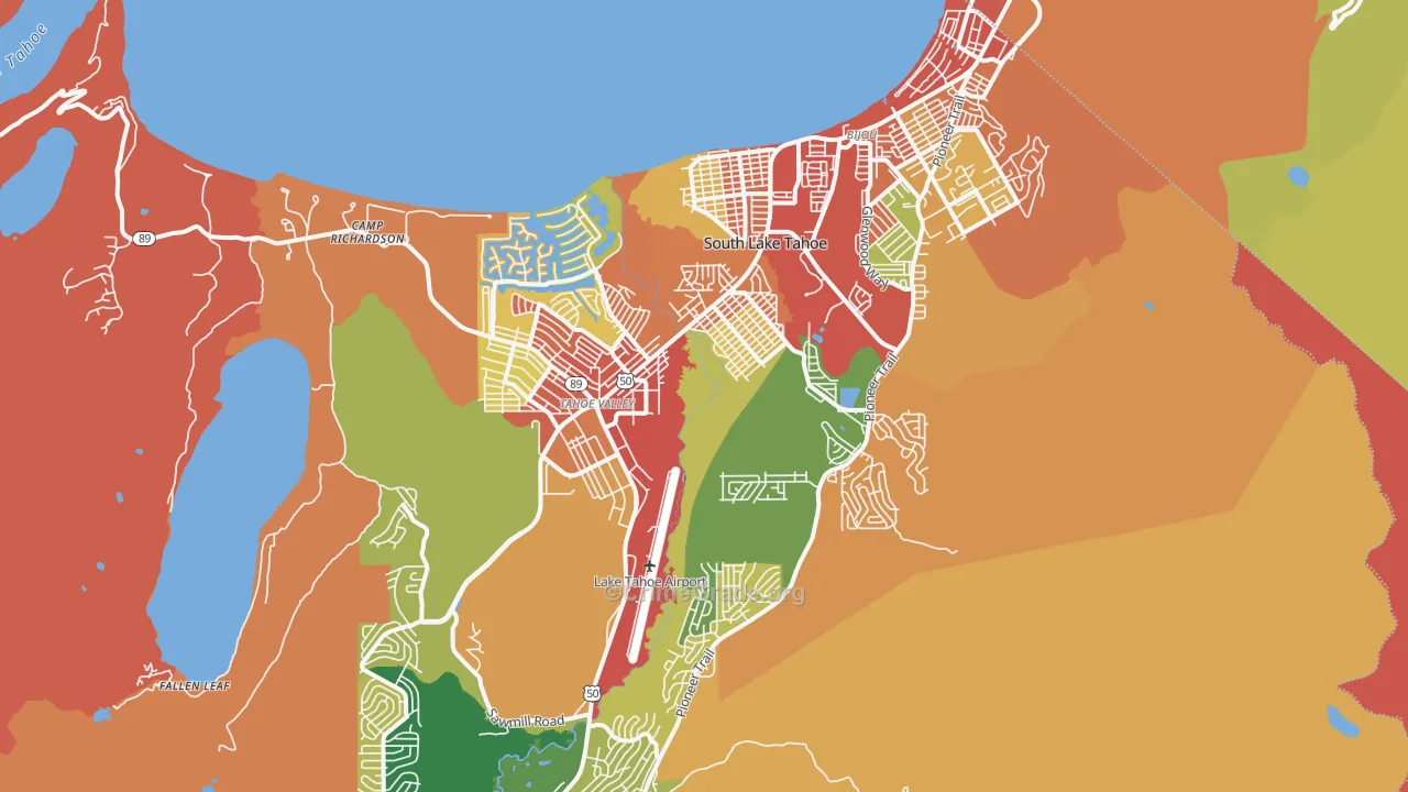 96150, CA Map of Theft Rates