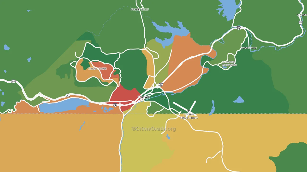96161, CA Map of Theft Rates