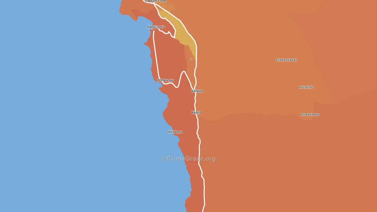 96704, HI Map of Theft Rates