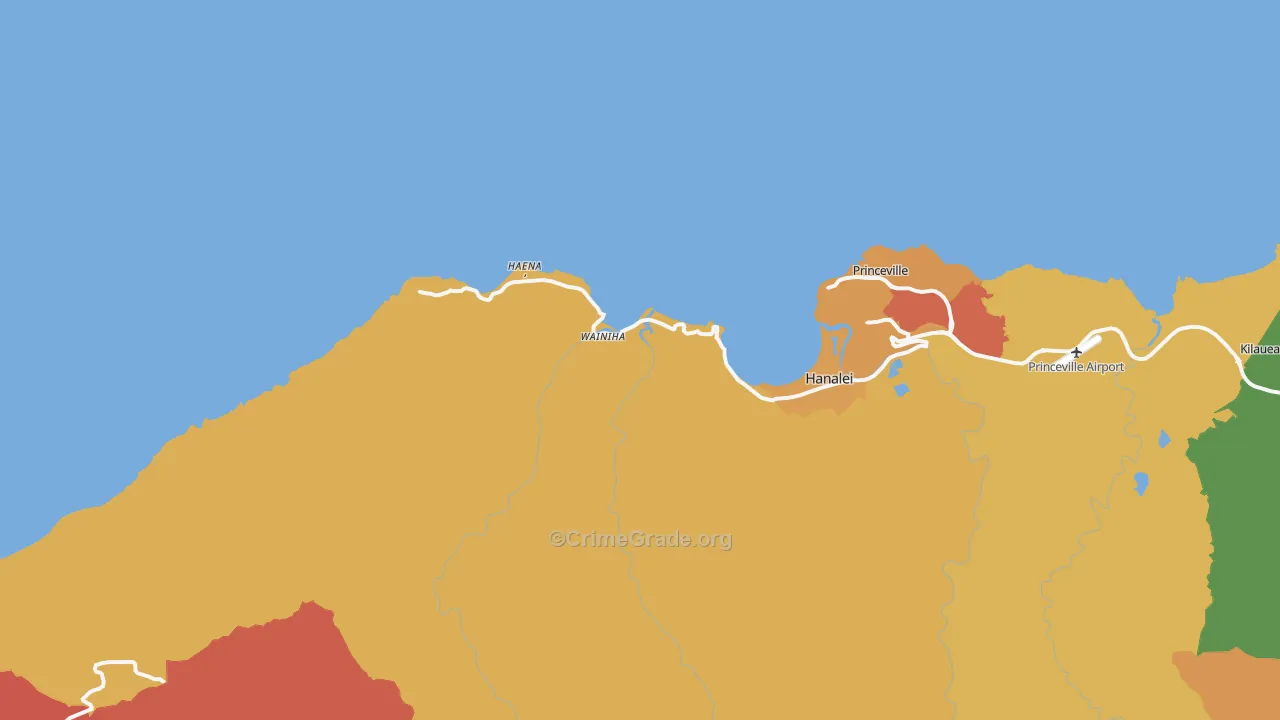 96714, HI Map of Theft Rates