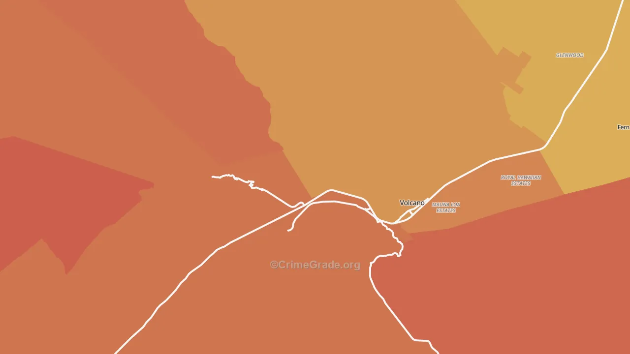 96718, HI Map of Theft Rates