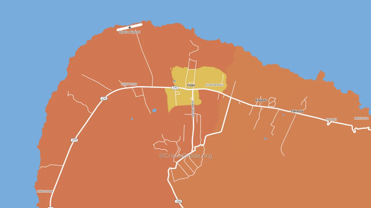 96719, HI Map of Theft Rates
