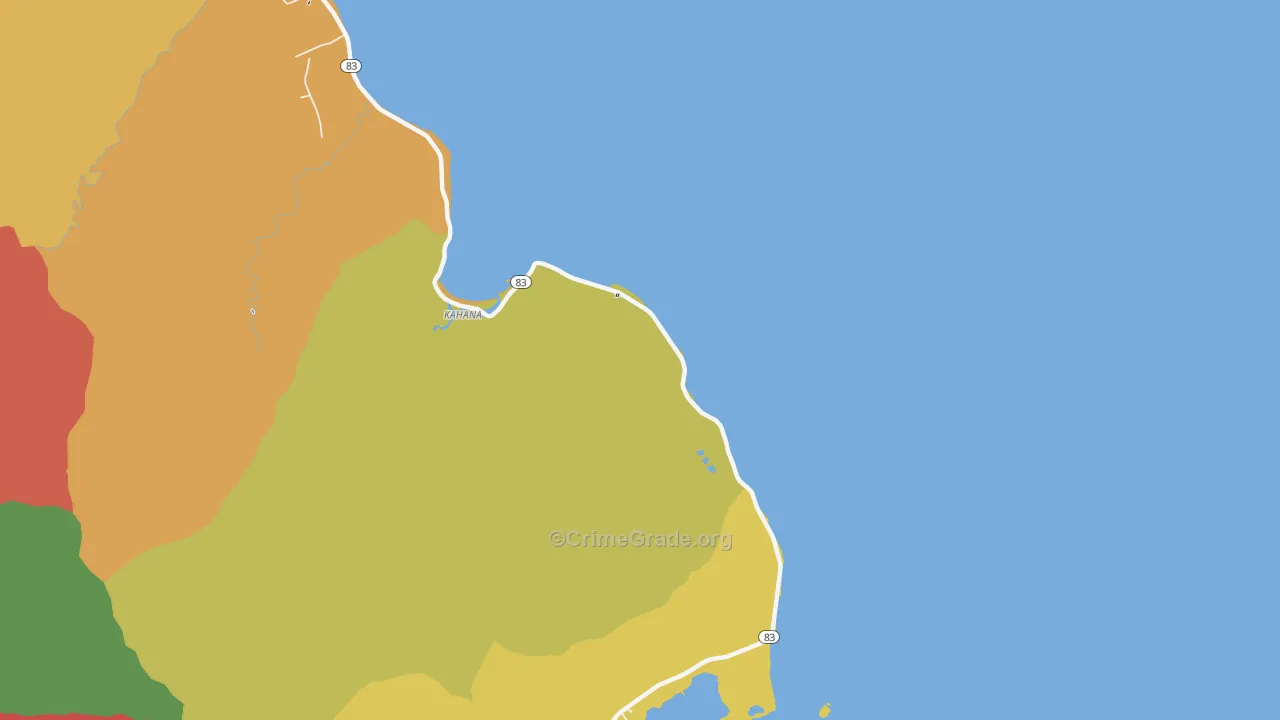 96730, HI Map of Theft Rates