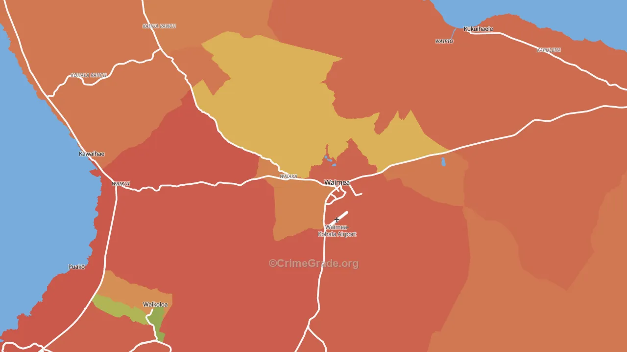 96743, HI Map of Theft Rates