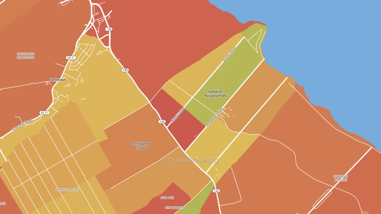 96749, HI Map of Theft Rates