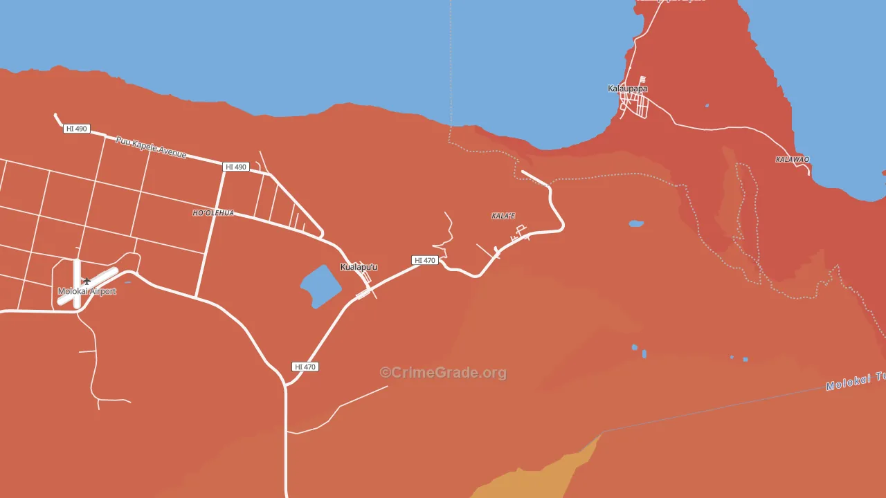 96757, HI Map of Theft Rates