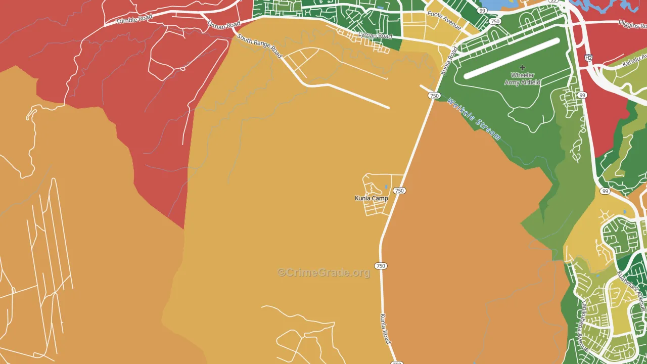 96759, HI Map of Theft Rates