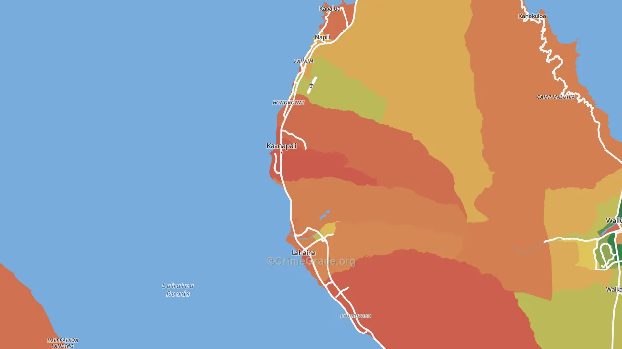 96761, HI Map of Theft Rates