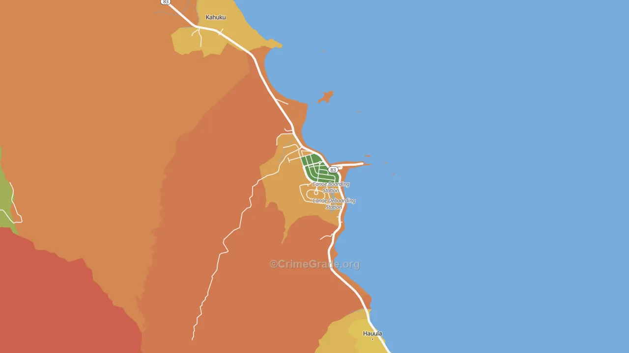 96762, HI Map of Theft Rates