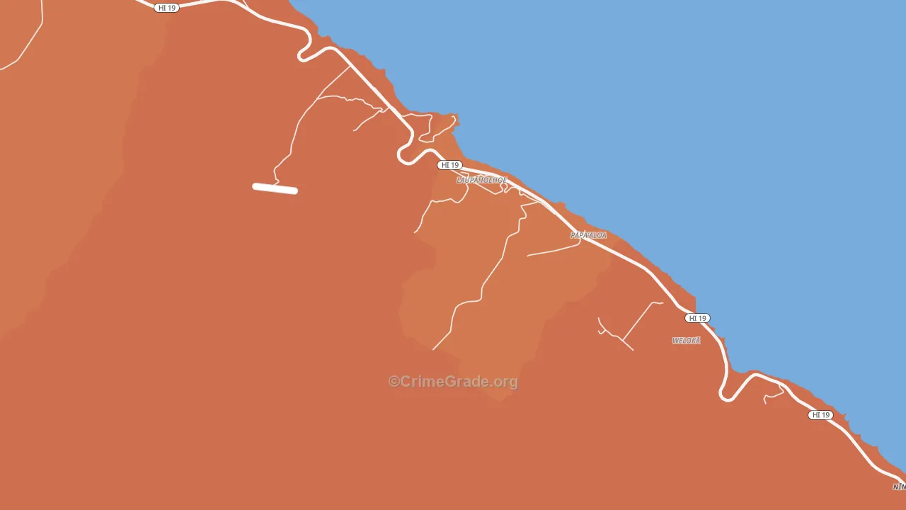 96764, HI Map of Theft Rates